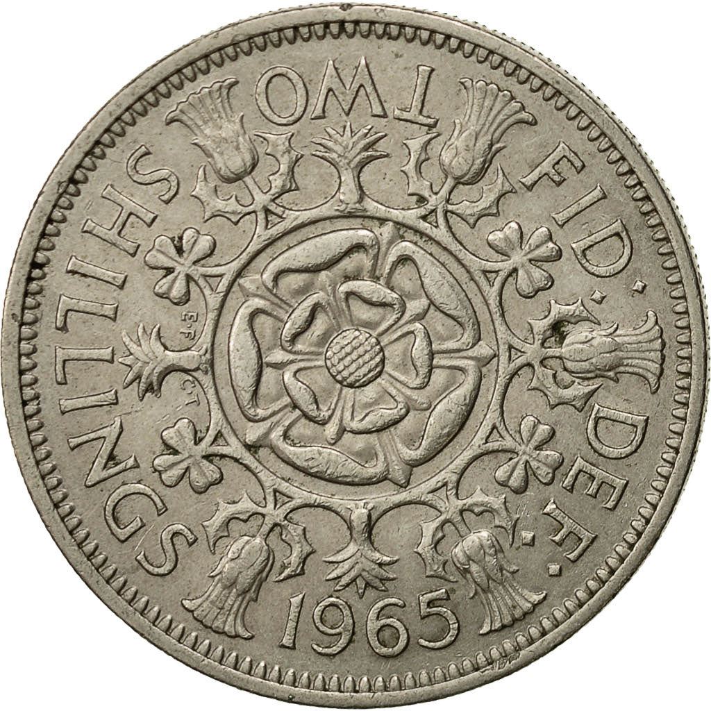United Kingdom | 2 Shillings Coin | Elizabeth II | Km:906 | 1954 - 1970