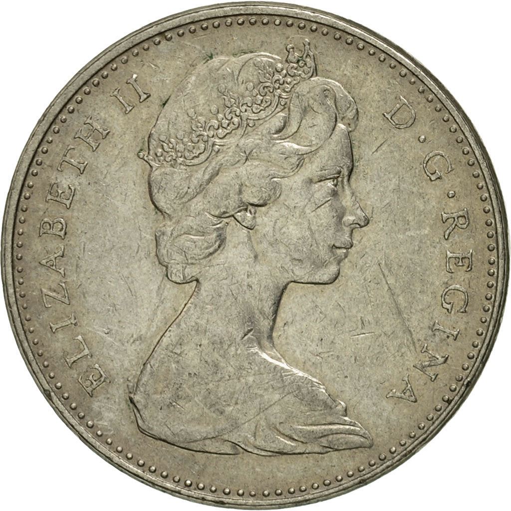 Canada | 5 Cents Coin | Nickel | 2nd portrait | KM:60.1 | 1965-1978