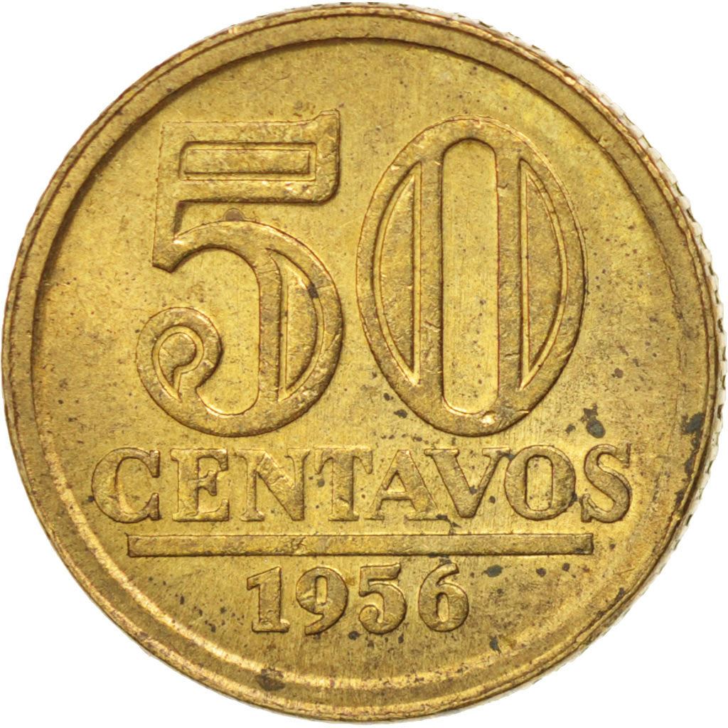 Brazil | 50 Centavos Coin | Star | Km:566 | 1956