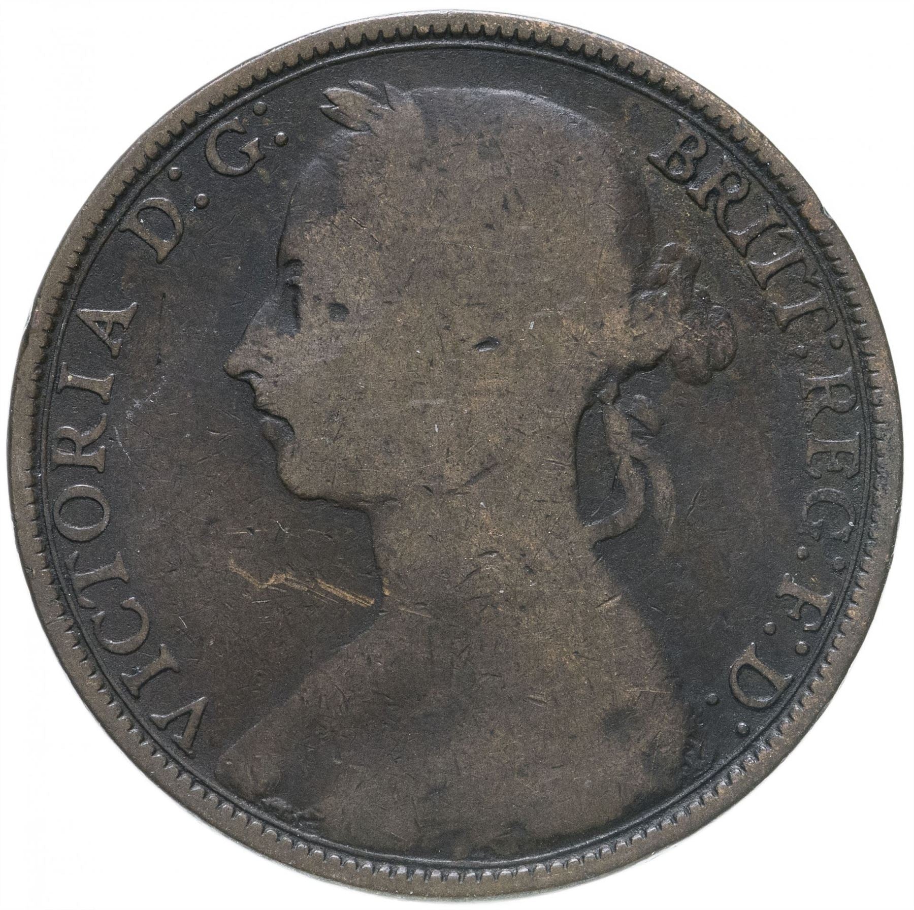 イギリス | 1ペニー硬貨 | ヴィクトリア | KM:755 | 1874年 - 1894年