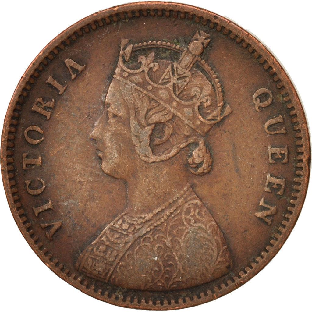 India - British | 1/4 Anna Coin | Queen Victoria | Km:467 | 1862 - 1876
