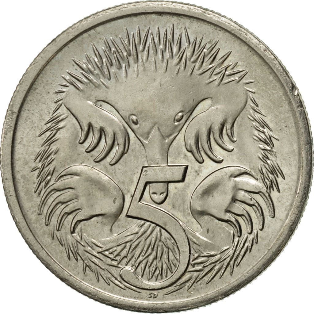 Australia | 5 Cents Coin | Echidna | Km:401 | 1999 - 2019