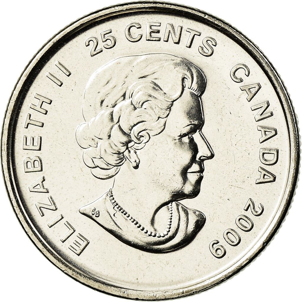 Canada | 25 Cents Coin | Nickel plated steel | Hockey | KM:1063 | 2009