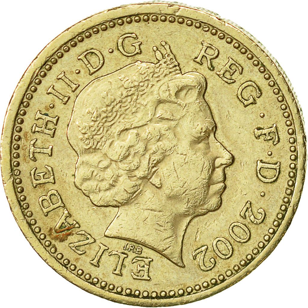 United Kingdom | 1 Pound Coin | English Lions | Km:1030 | 2002