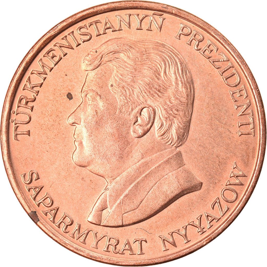 Turkmenistan 10 Tenne Coin | Saparmurat Niyazov | KM3 |1993
