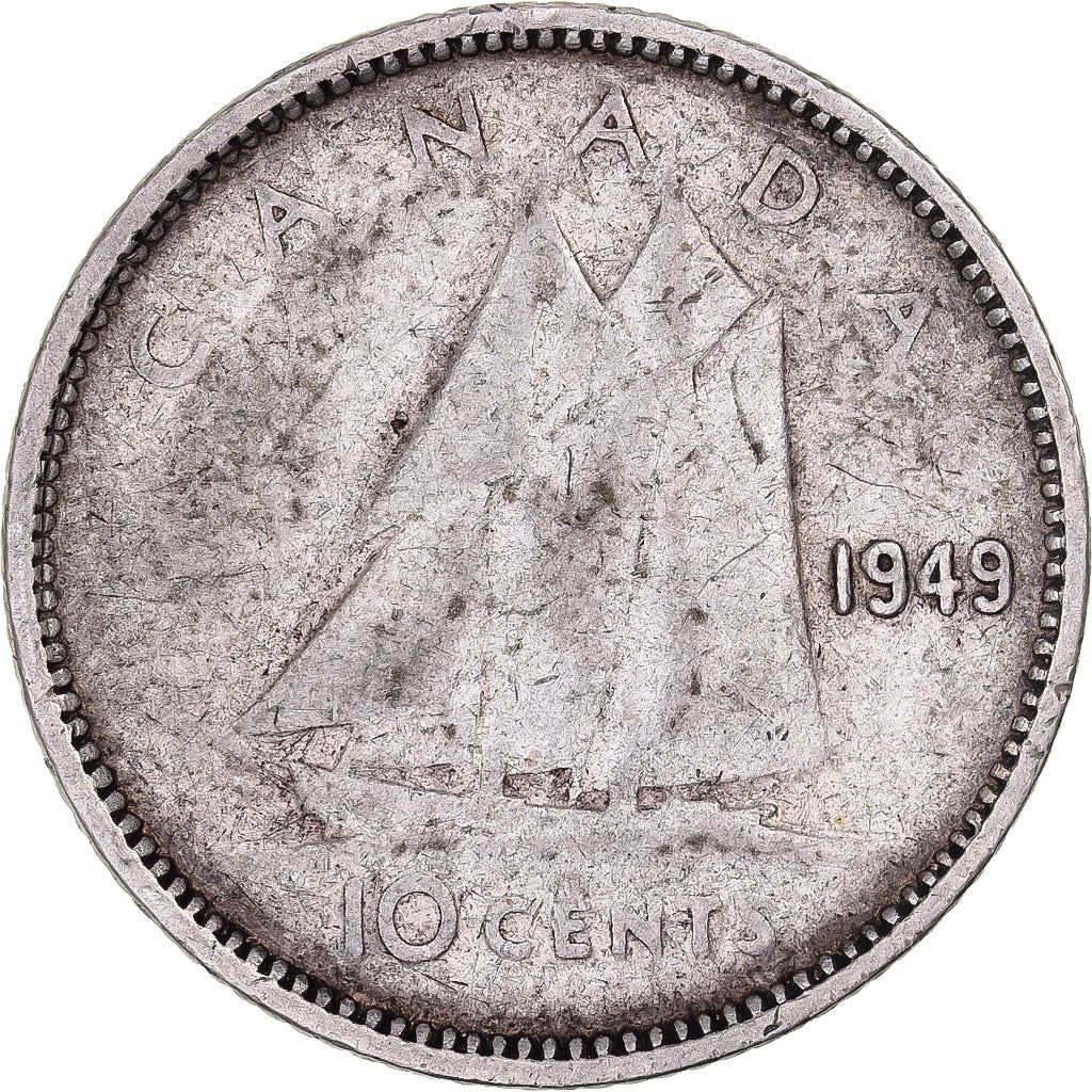 Canada | 10 Cents Coin | Silver | KM:43 | 1948-1952