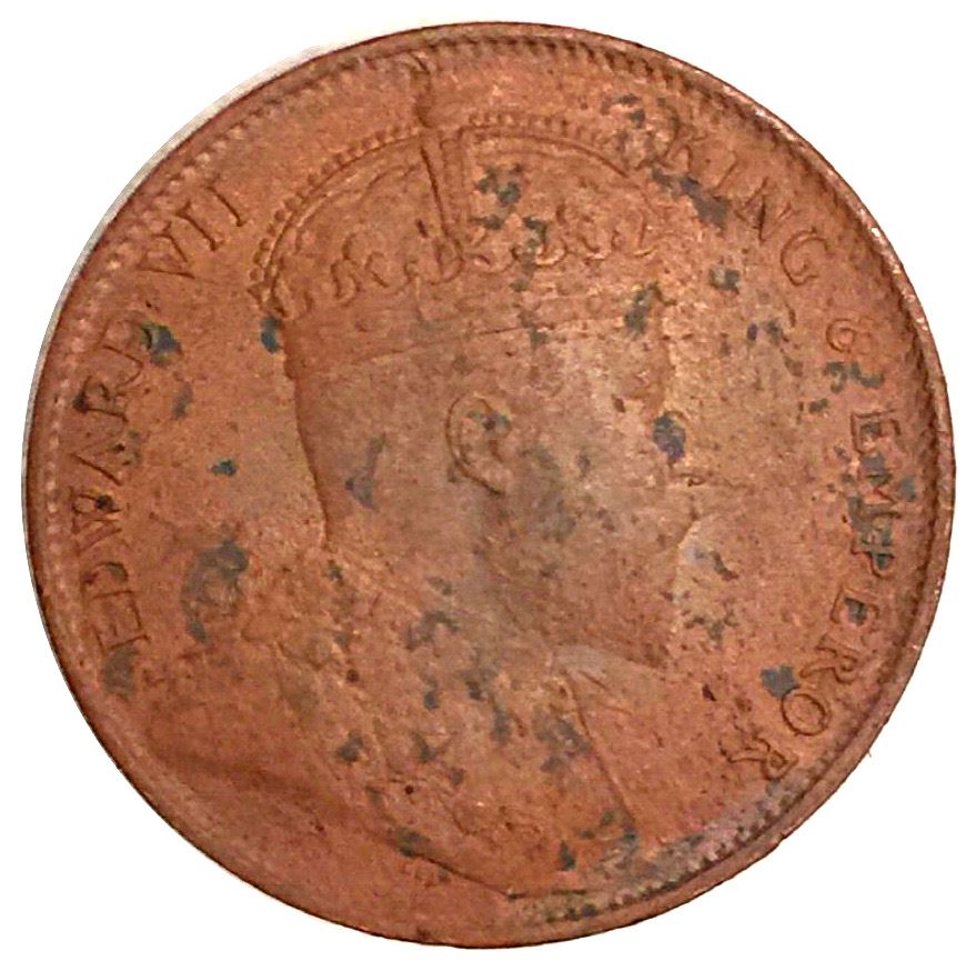 Ceylon | 1 Cent Coin | King Edward VII | Palm Tree | KM102 | 1904 - 1910
