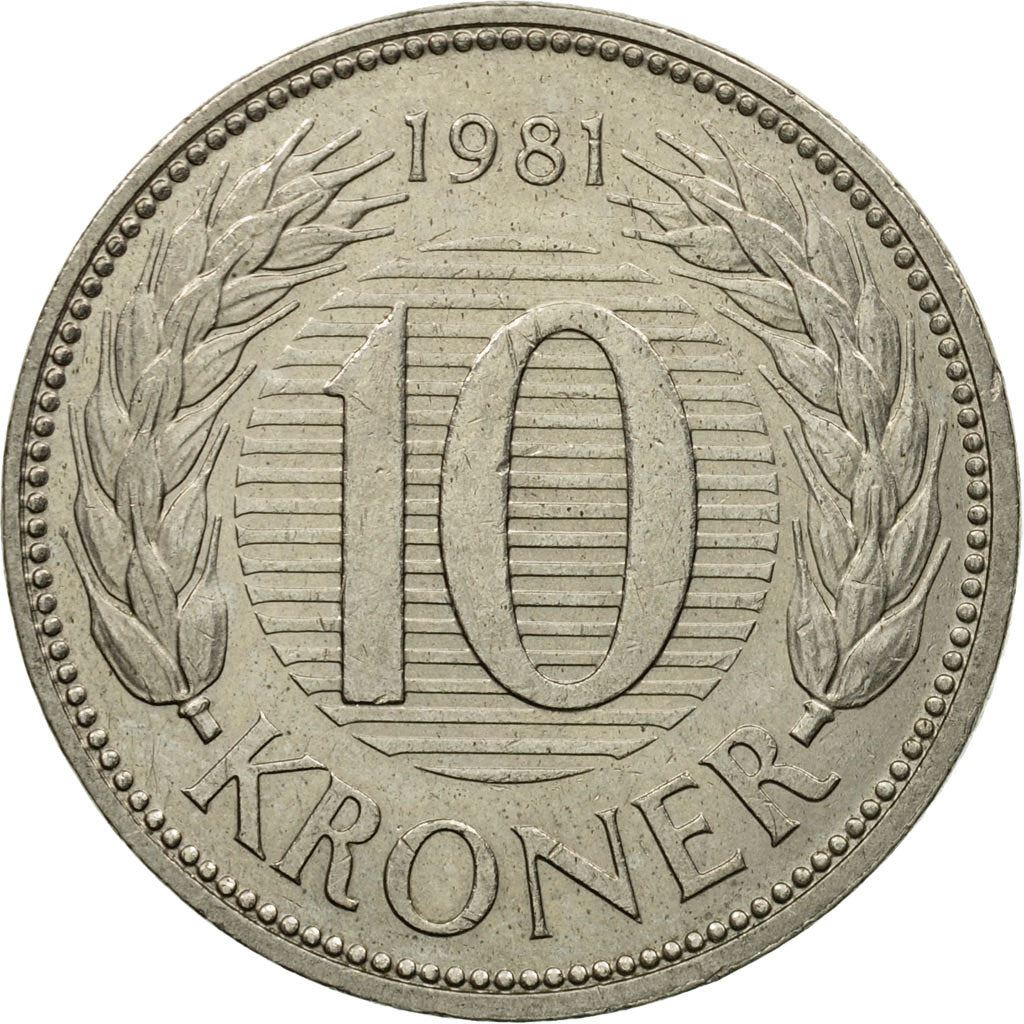Denmark | 10 Kroner Coin | Margrethe II | Km:864 | 1979 - 1988