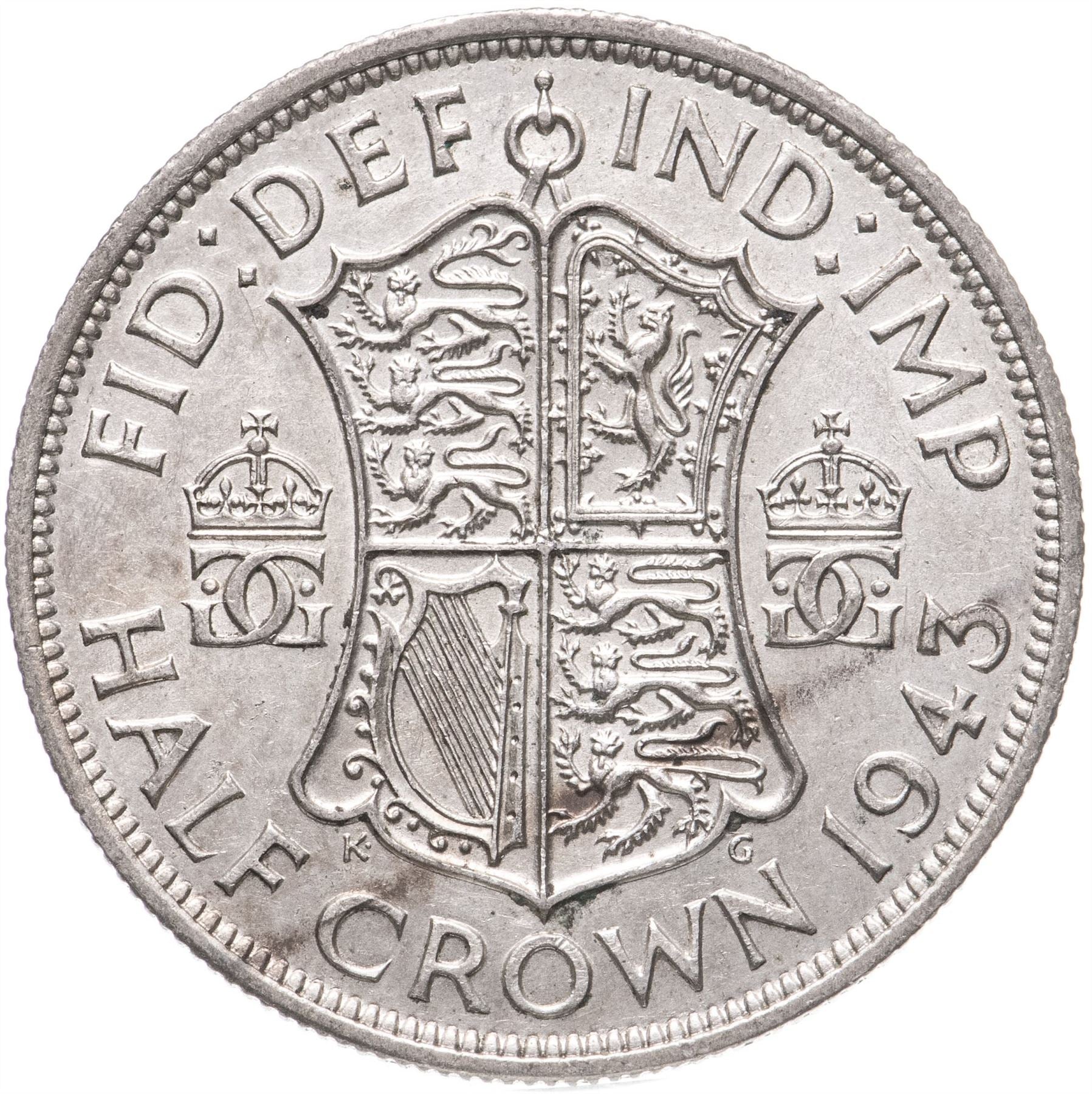 United Kingdom | 1/2 Crown Coin | George VI | KM:856 | 1937 - 1946