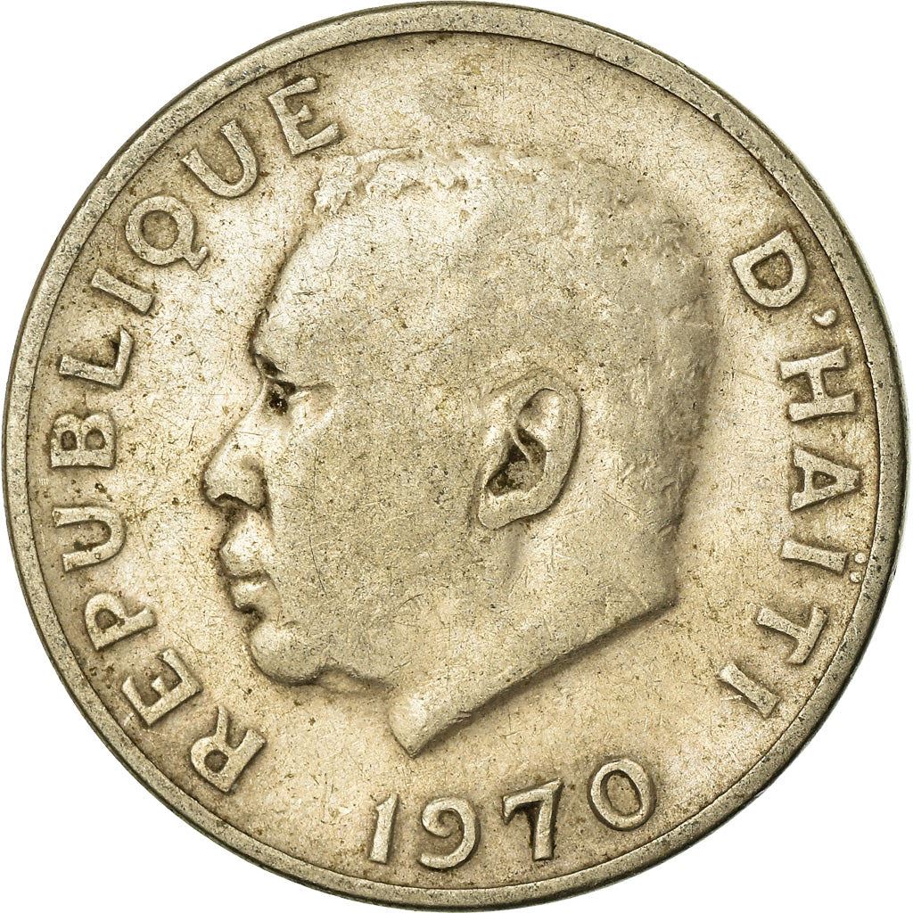 Haiti | 10 Centimes Coin | Francois Duvalier | Cannon | Km:63 | 1958 - 1970