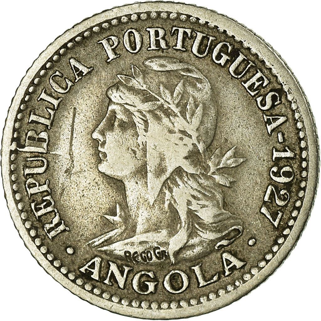 Angola | 5 Centavos / 1 Macuta Coin | Libertine | Km:66 | 1927