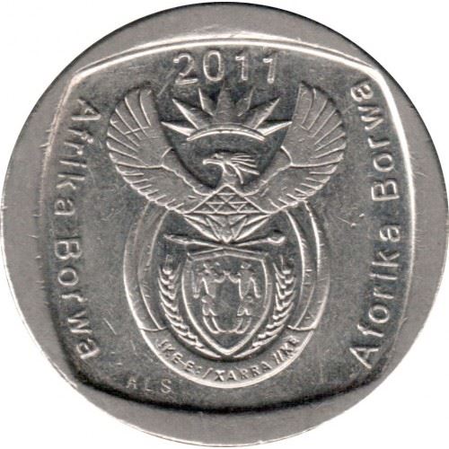 Pietų Afrika 1 Rand Afrika Borwa - Aforika Borwa moneta KM504 2011 - 2013