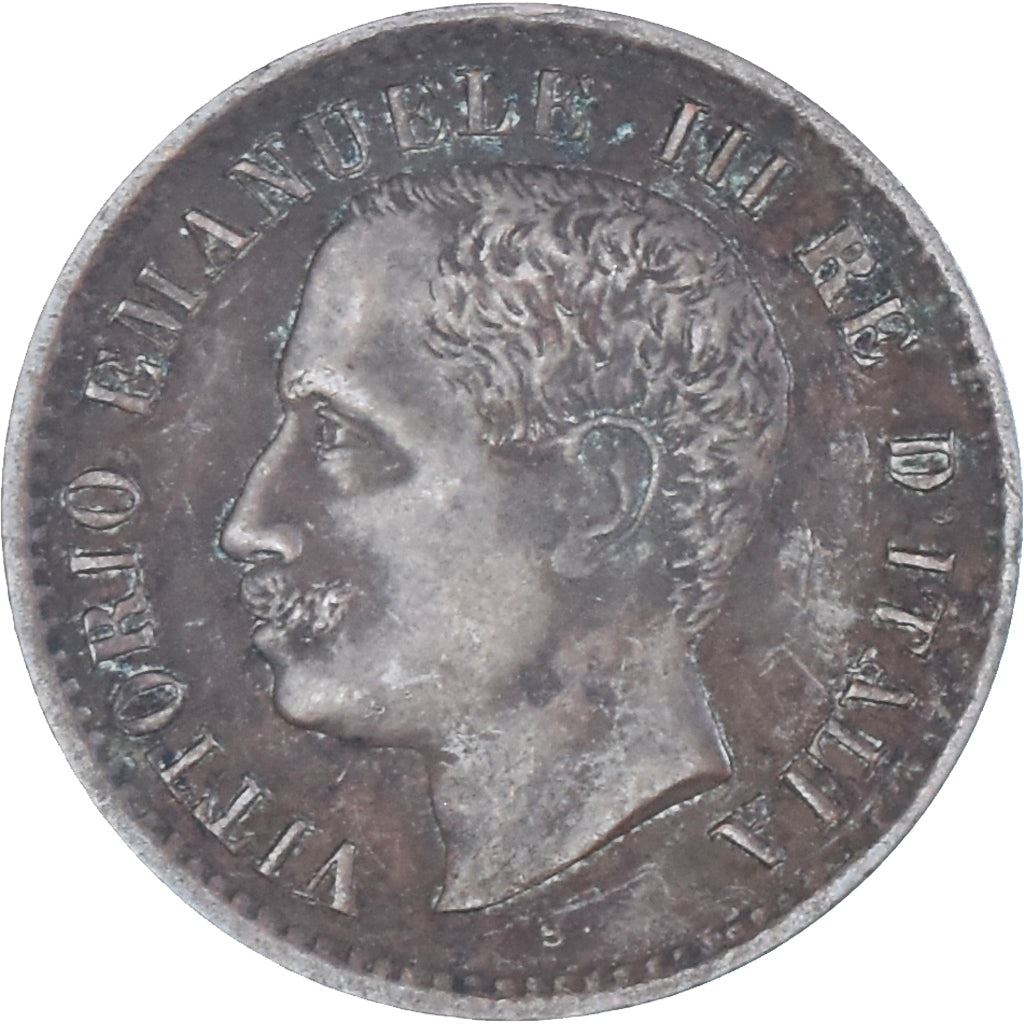 Italy 1 Centesimo Coin Vittorio Emanuele III | Branch | Oak Laurel | Star | KM35 | 1902 - 1908