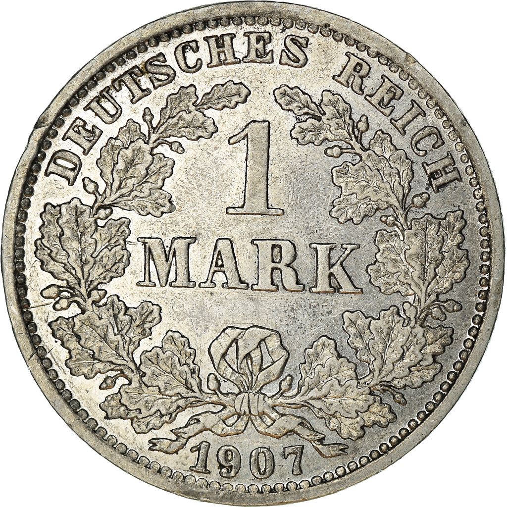 German Empire 1 Mark Coin | Deutsches Reich | Wilhelm II | Type 2 - Small Shield | KM14 | 1891 - 1916