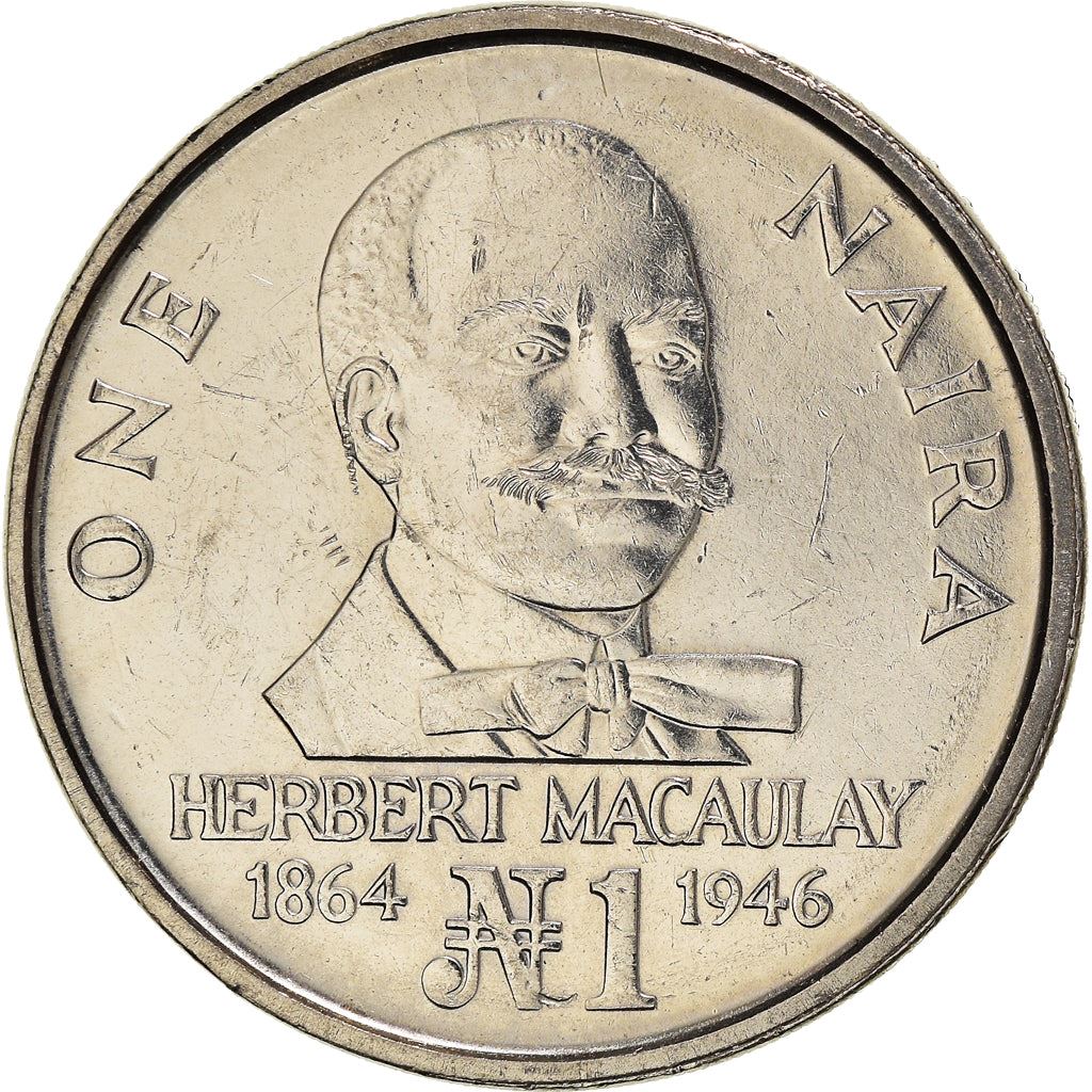Nigeria | 1 Naira Coin | Herbert Macaulay | Km:14 | 1991 - 1993