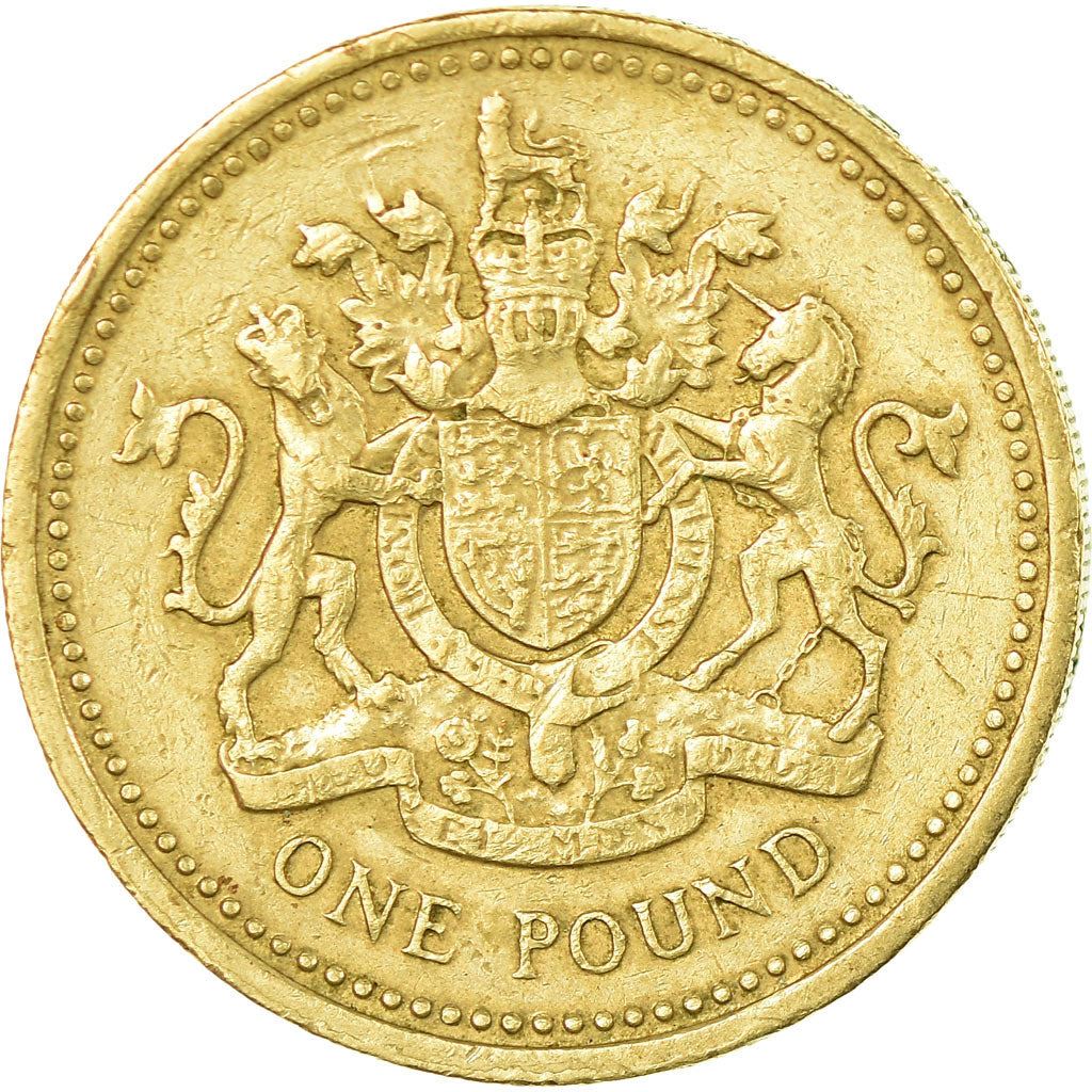 United Kingdom | 1 Pound Coin | Royal Arms | Km:964 | 1993