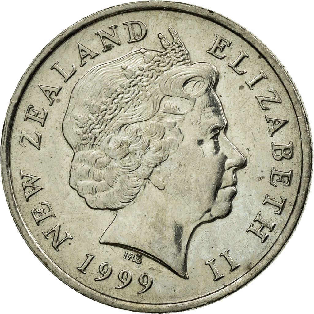 New Zealander 5 Cents Coin | Queen Elizabeth II | Tuatara Lizard | KM116 | 1999 - 2006