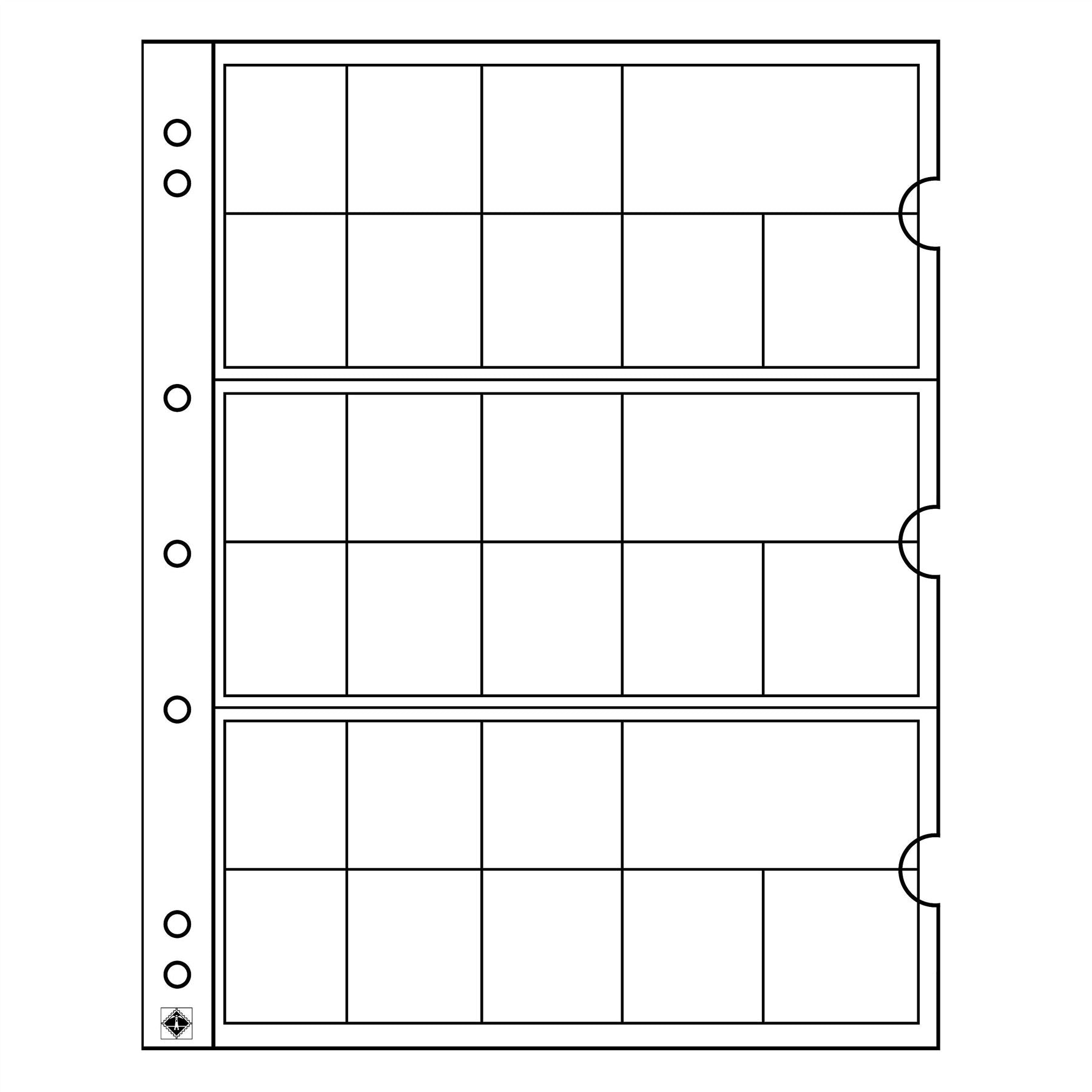 NUMIS Coin Sheets for Coin Albums | Packs of 5 | Different Pocket Configurations