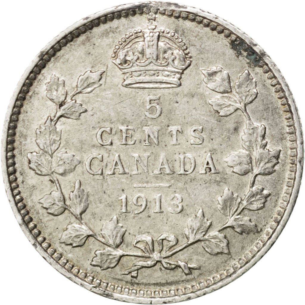 Canada | 5 Cents Coin | Silver | KM:22 | 1912-1919