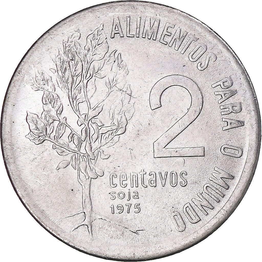 Brazil | 2 Centavos Coin | FAO | Km:586 | 1975 - 1978