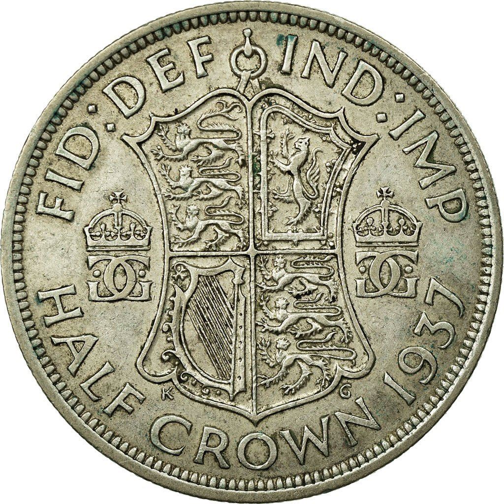 United Kingdom | 1/2 Crown Coin | George VI | KM:856 | 1937 - 1946