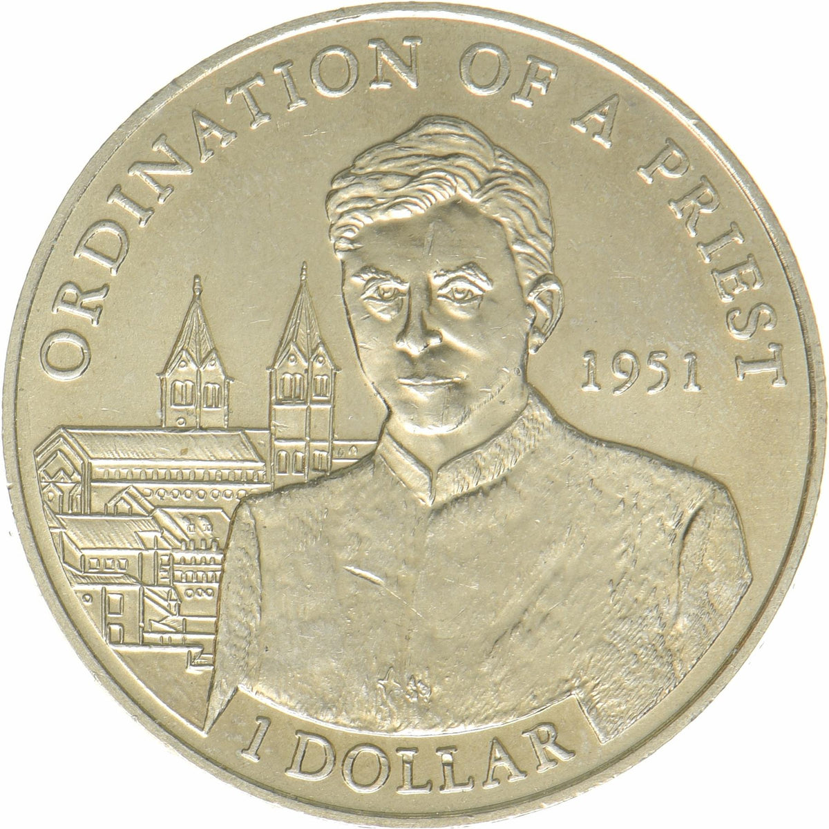 Liberia | 1 Dollar Coin | Benedict XVI | KM:1036 | 2005