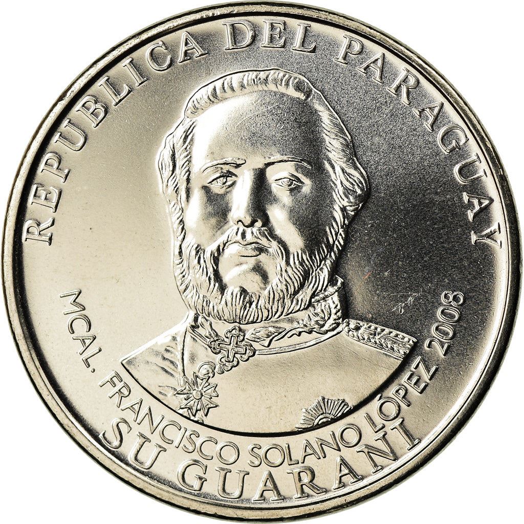 Paraguay | 1000 Guaranies Coin | Francisco Solano Lopez | Km:198 | 2006 - 2022