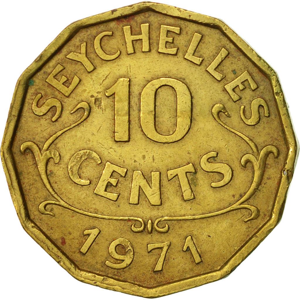 Seychelles | 10 Cents Coin | Elizabeth II | Km:10 | 1953 - 1974