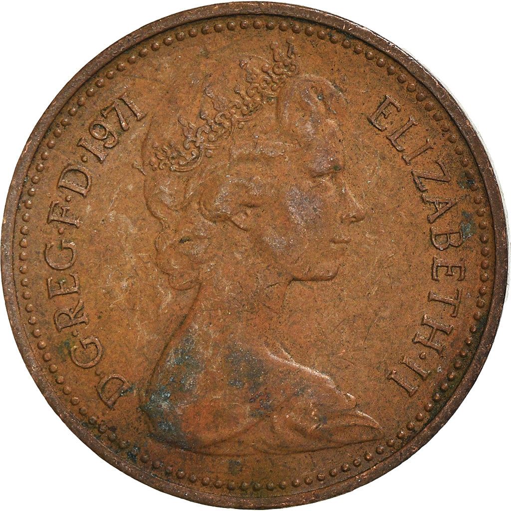 United Kingdom | 1 New Penny Coin | Elizabeth II | Km:915 | 1971 - 1981