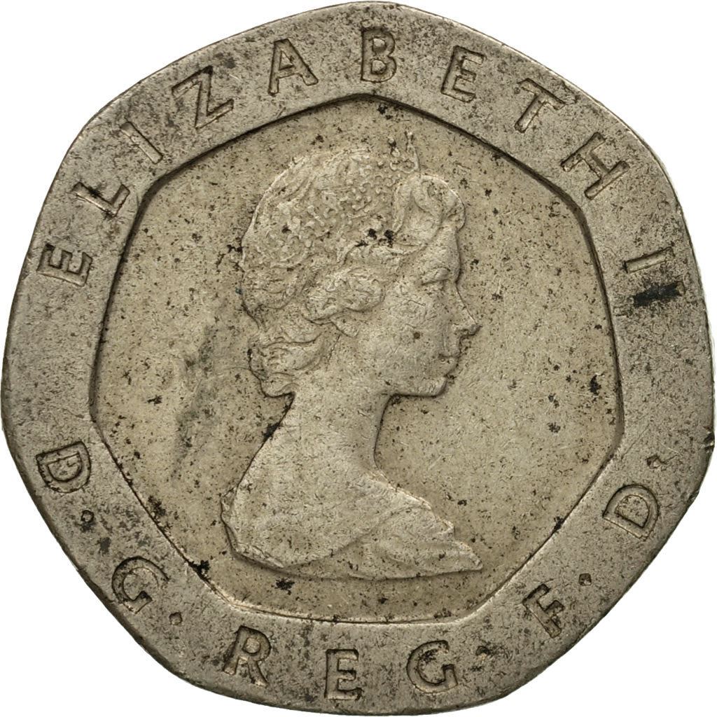 United Kingdom | 20 Pence Coin | Elizabeth II | Km:931 | 1982 - 1984