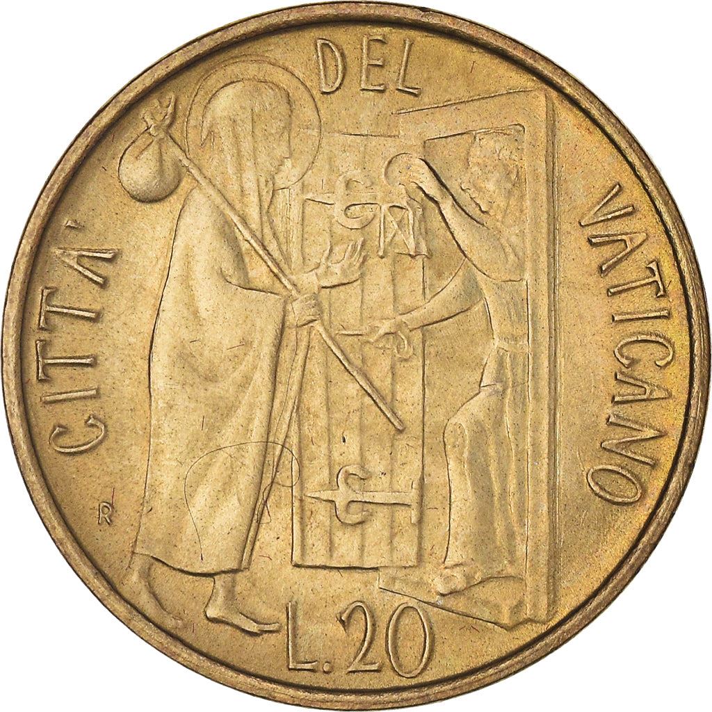 Vatican City | 20 Lire Coin | Hospitality | Km:156 | 1981
