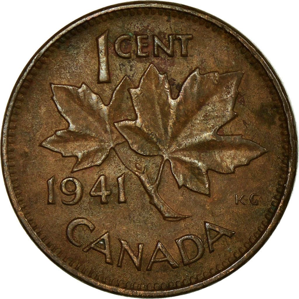 Canada | 1 Cent Coin | Bronze | KM:32 | 1937-1947