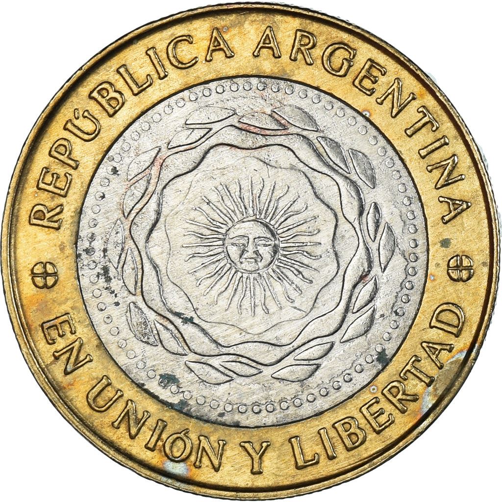 Argentina 2 Pesos | May Revolution | Bicentenario Logo Coin | KM165 | 2010 - 2016