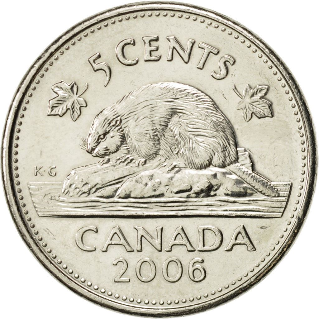 Canada | 5 Cents Coin | Beaver | Km:491B | 2006