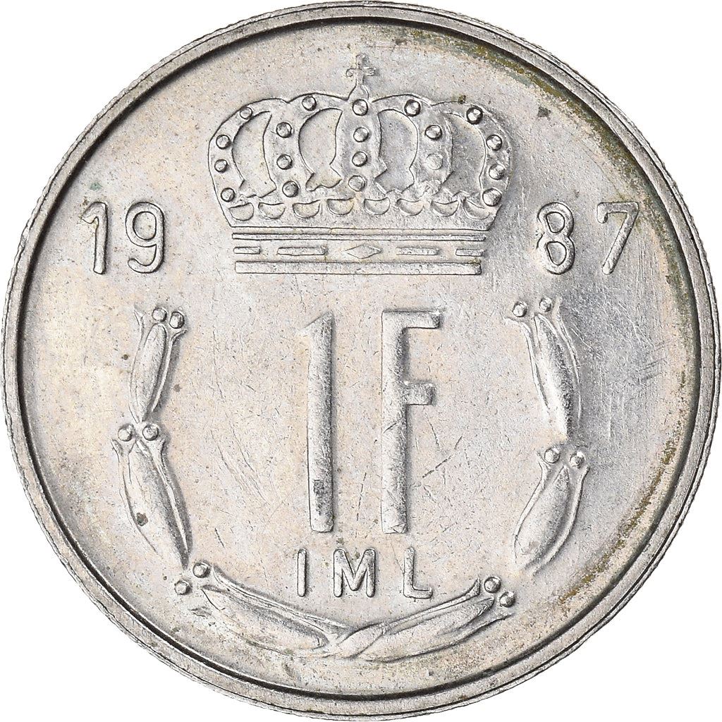 Luxembourg | 1 Franc Coin | Grand Duke Jean | Copper-nickel | KM:59 | 1986-1987
