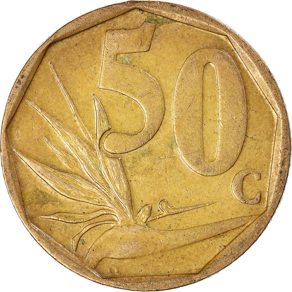 South Africa 50 Cents Sepedi/Sesotho Legend - Afrika Borwa Coin KM330 2003