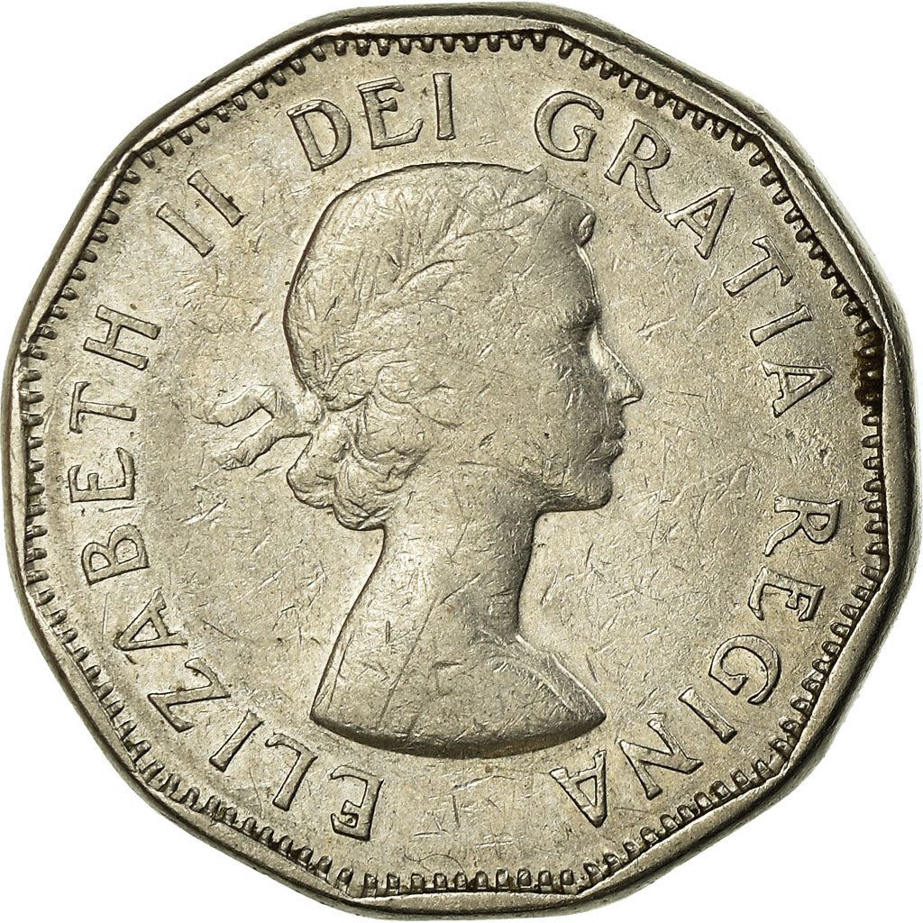 Canada | 5 Cents Coin | Nickel | 1st portrait | KM:50a | 1955-1962