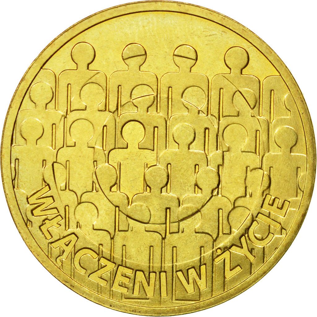 Poland | 2 Zlotys Coin | Nordic Gold | 50Th Anniversary of the Polish Society For the Mentally Handicapped | Y:876 | 2013