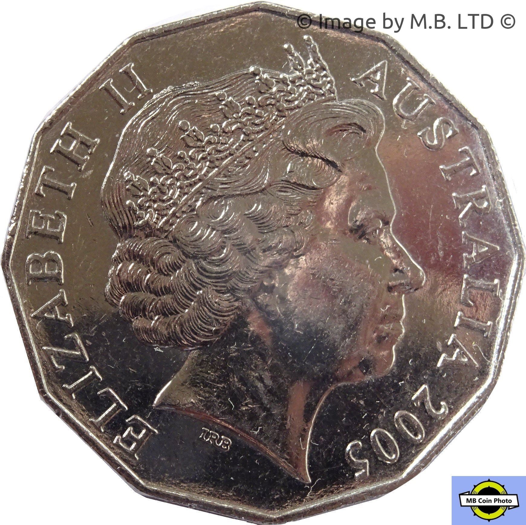 Australia | 50 Cents Coin | Elizabeth II | XVIII Commonwealth Games Melbourne | Animals | KM769 | 2005