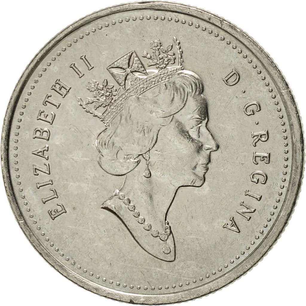 Canada | 25 Cents Coin | Nickel | 3rd portrait | KM:184 | 1990-2001