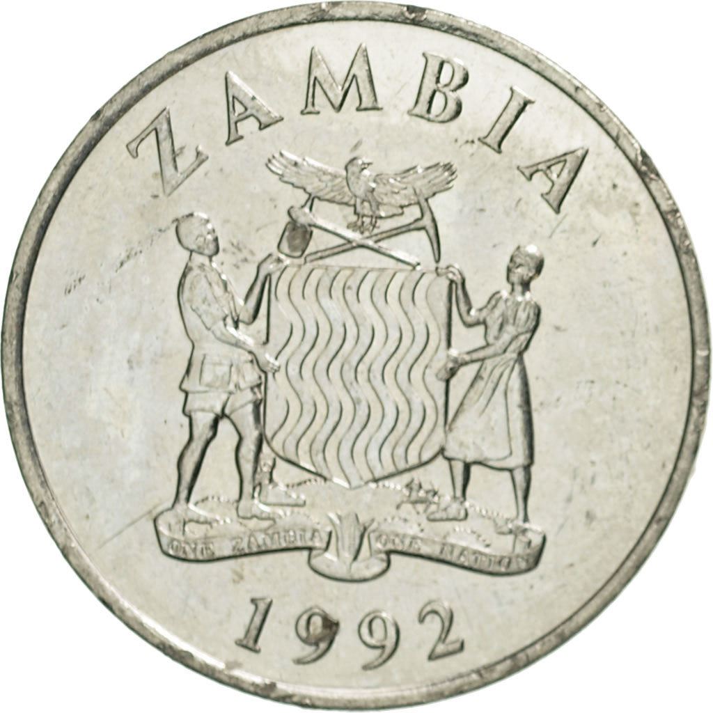 Zambia | 50 Ngwee Coin | Kafue Lechwe | Km:30 | 1992