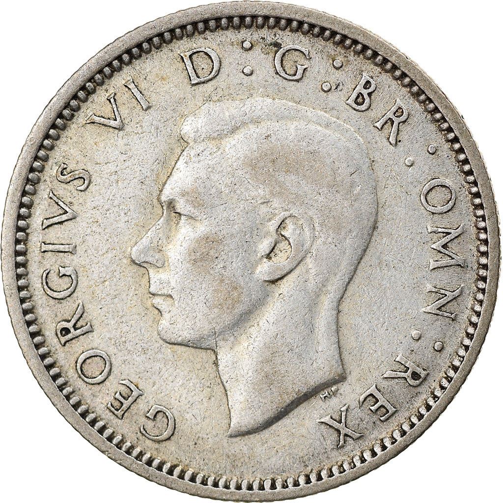 United Kingdom | 6 Pence Coin | George VI | KM:852 | 1937 - 1946