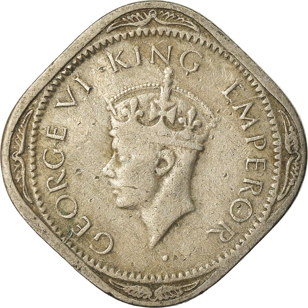 India - British | 1/2 Anna Coin | King George VI | Km:535 | 1946 - 1947