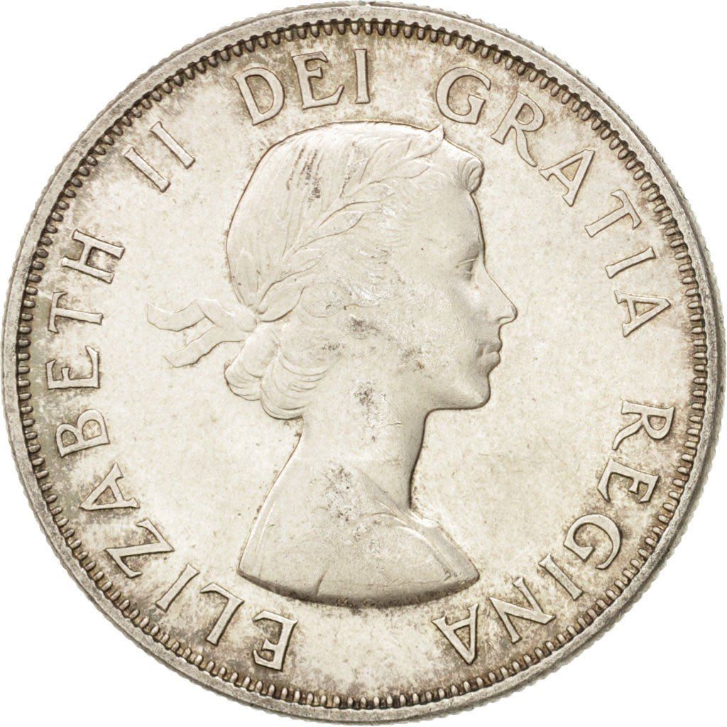 Canada | 50 Cents Coin | Silver | 1st portrait | KM:53 | 1953-1958