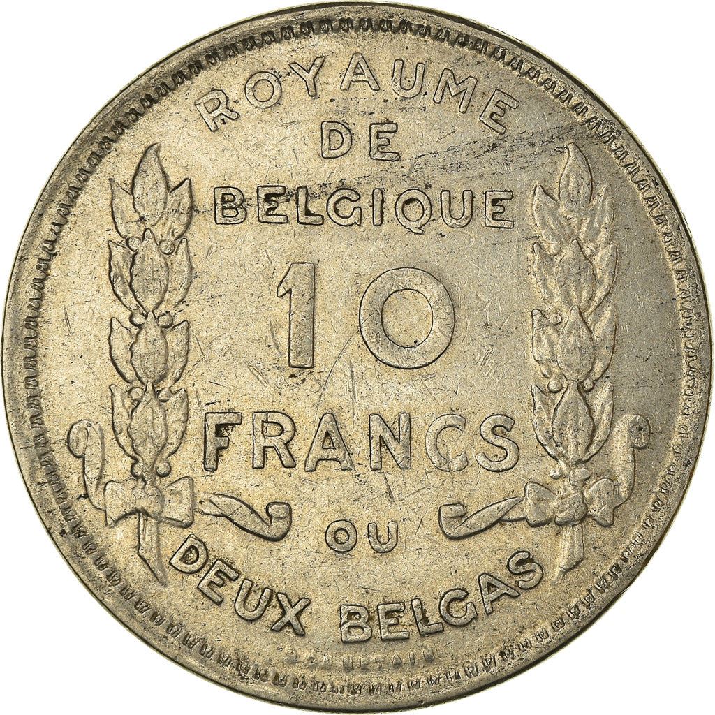 Belgian 2 Belga / 10 Francs Coin | Albert I Belgique | Laurel | KM99 | 1930