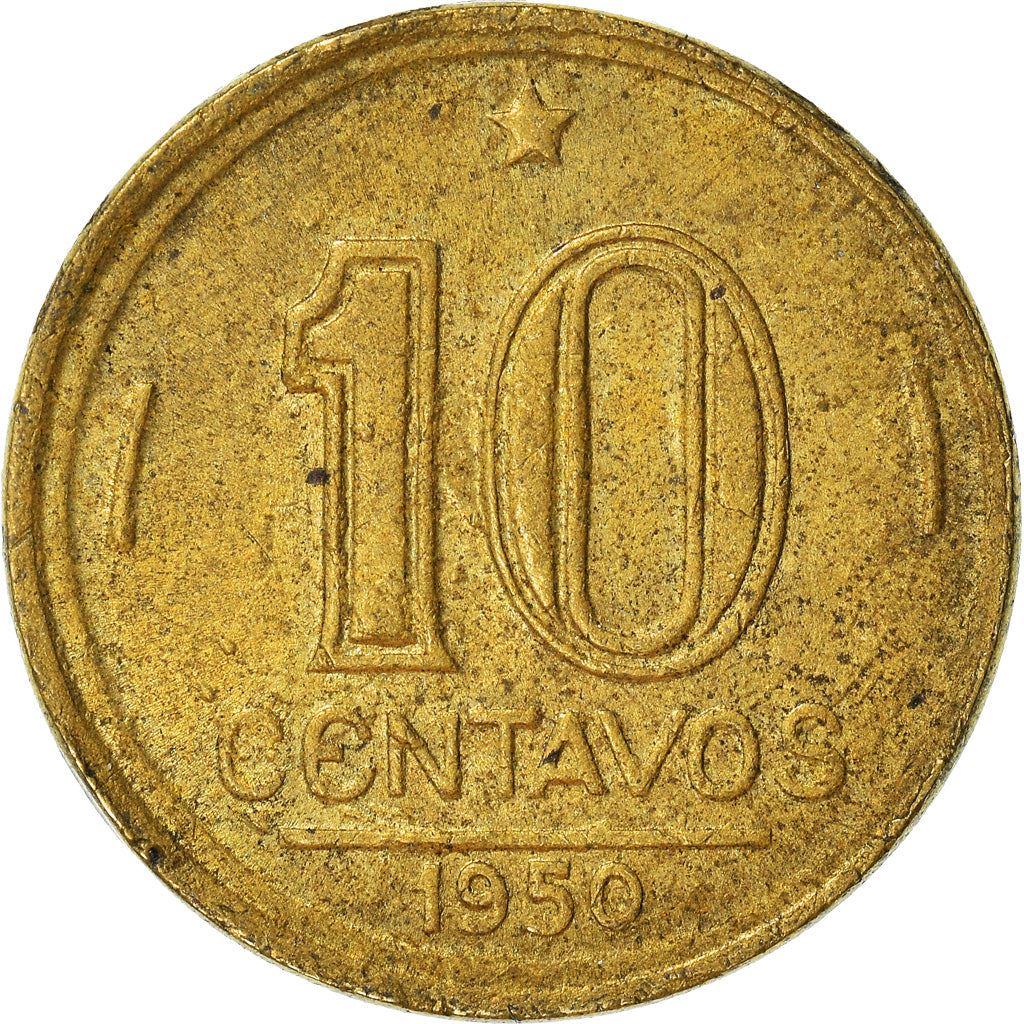 Brazil | 10 Centavos Coin | José Bonifácio | Km:561 | 1947 - 1955