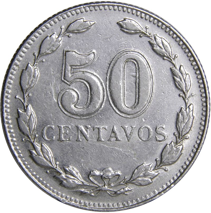 Argentina 50 Centavos Coin | Oudine | Phrygian cap | 1941