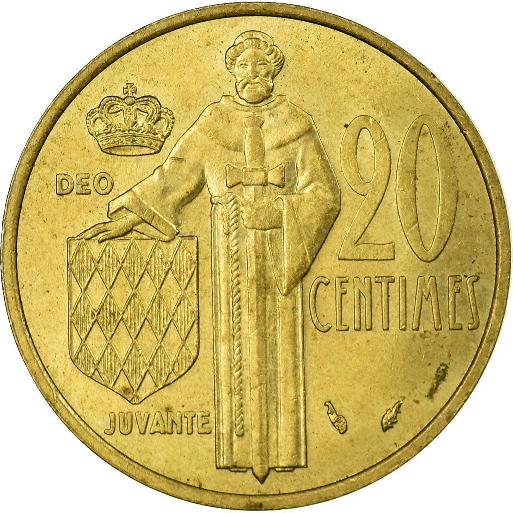Monaco | 20 Centimes Coin | Rainier III | Km:143 | 1962 - 1995