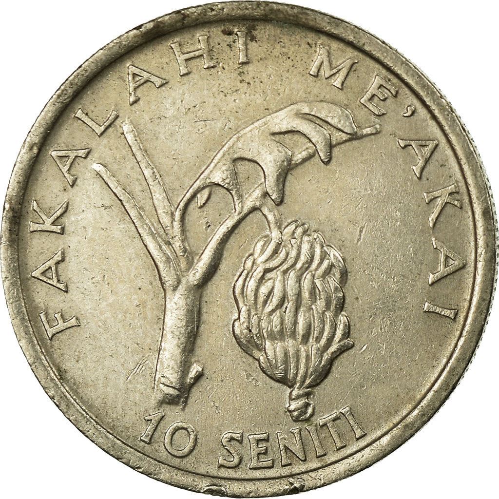 Tonga | Moneta da 10 Seniti | Re Tupou IV | Banana | FAO | Km:69 | 1981 - 1996