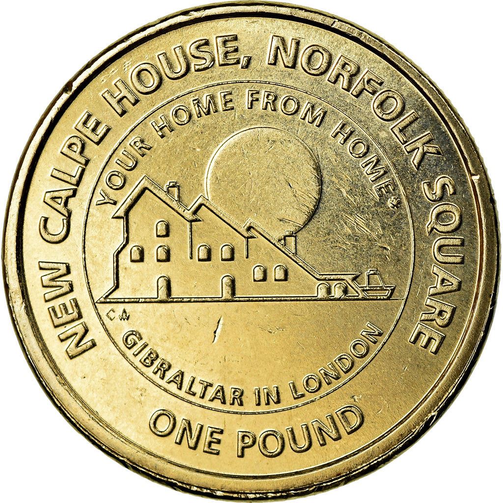Gibraltar | 1 Pound Coin | Calpe House | Km:1628 | 2018